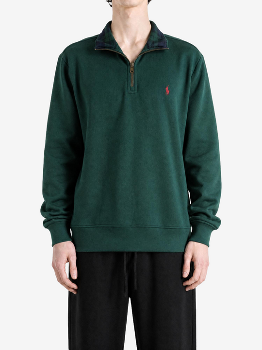 Green knitwear, full body view