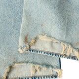 Blue jeans, front view