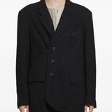 Black blazer, front view
