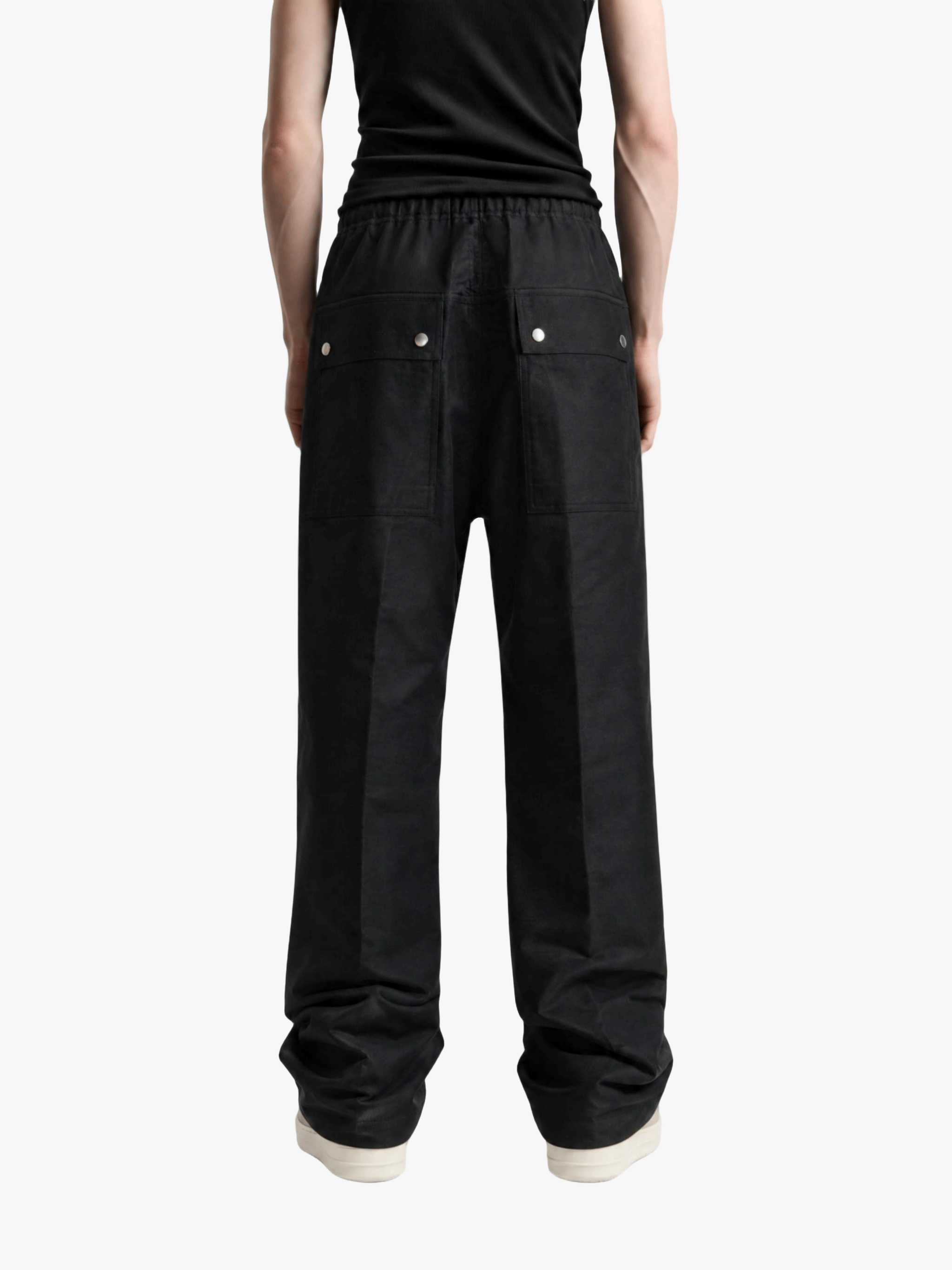 Black pants, full body view