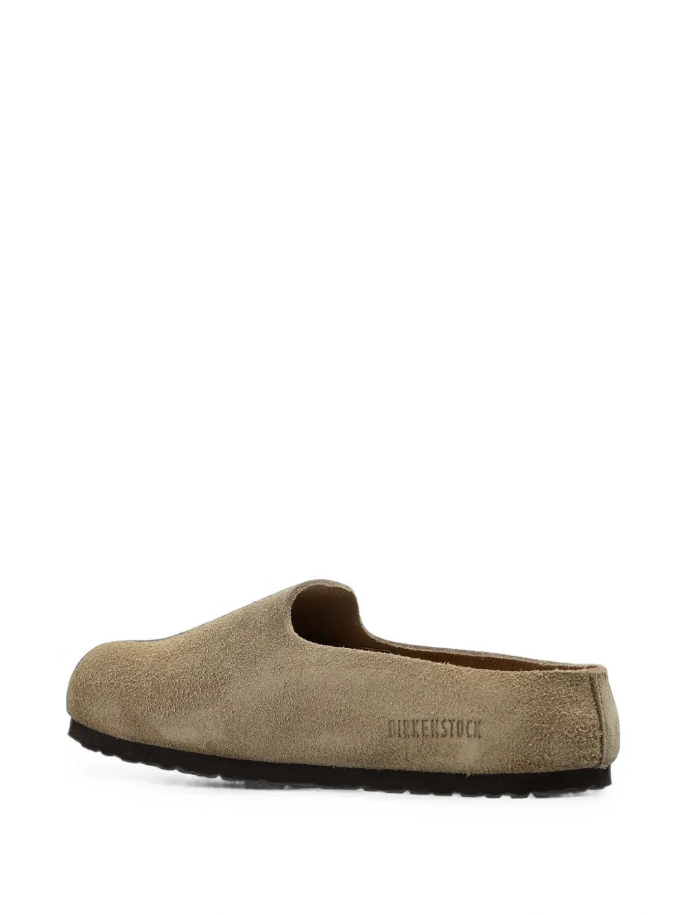 Tan sandals, side view