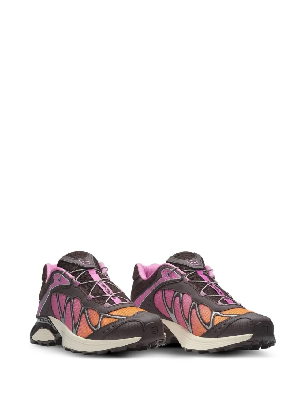 Brown sneakers, side view