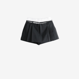 Black shorts, front view
