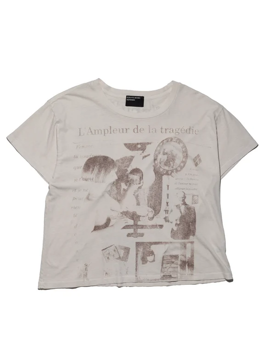 White t-shirt, front view
