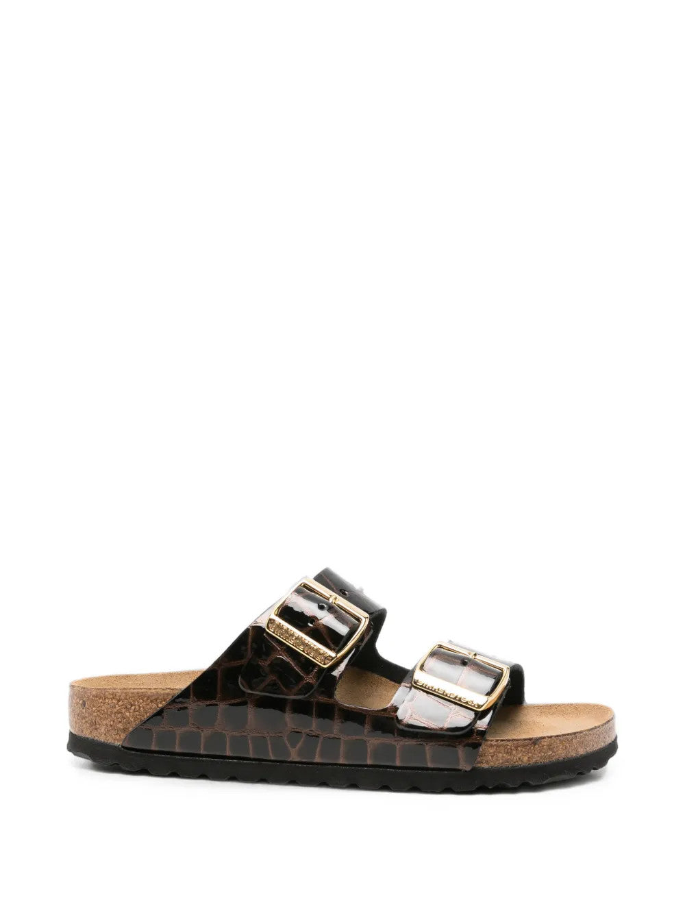 Brown sandals, front view