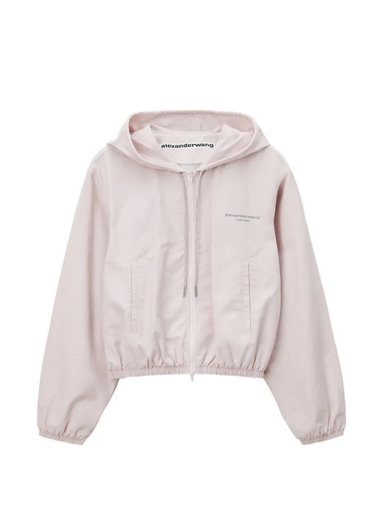 Pink jacket, front view