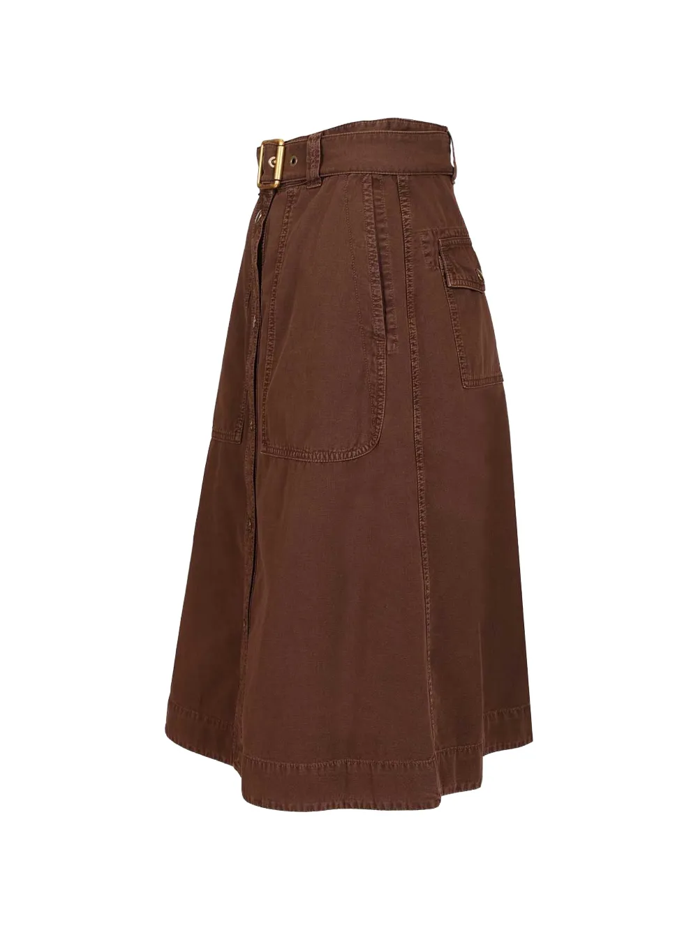 Brown skirt, side view