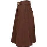 Brown skirt, side view