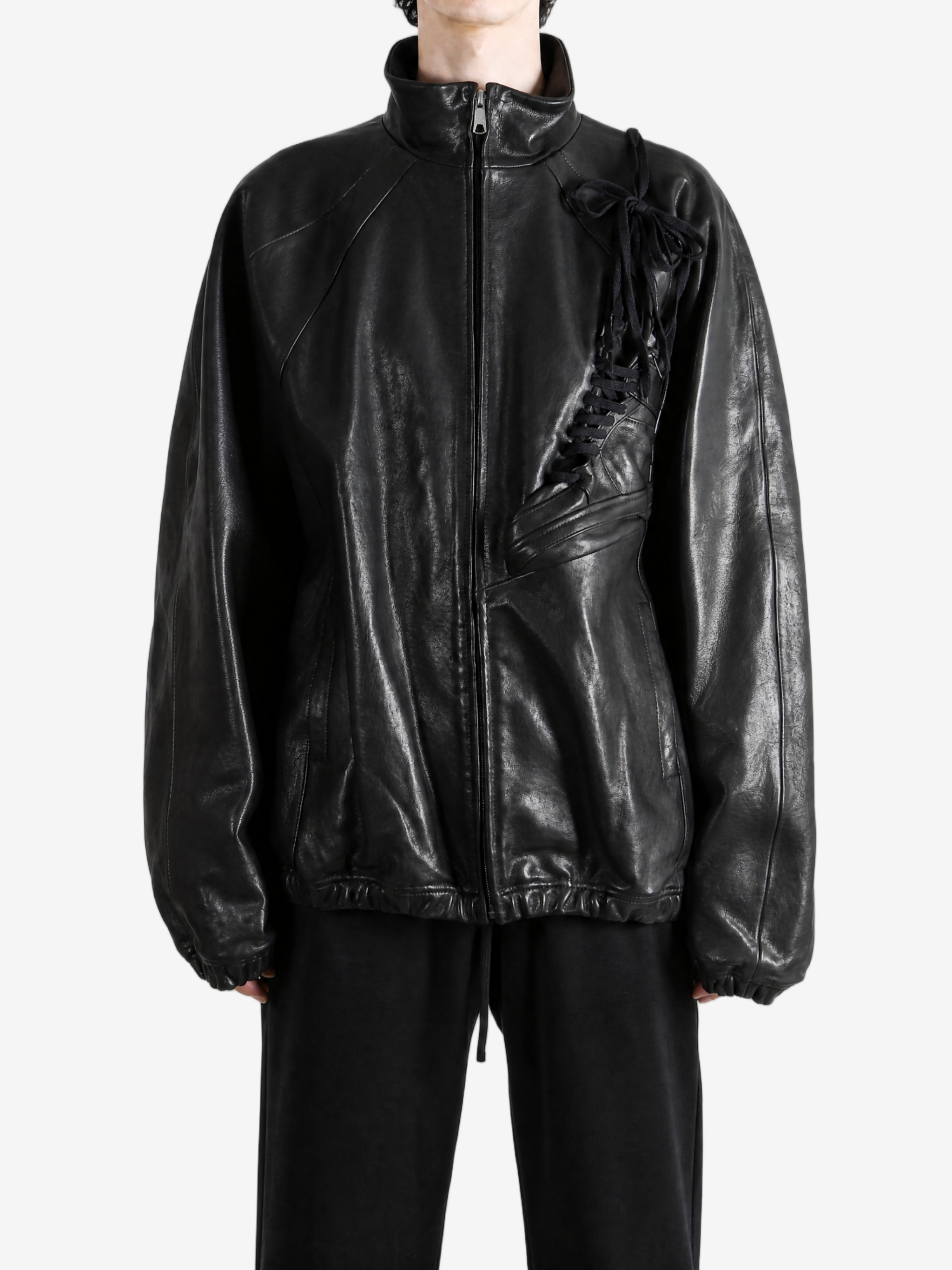 Black jacket, full body view