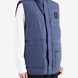 Navy jacket, front view