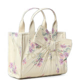 MARC JACOBS - Women The Antique Floral Oversized Bow Canvas Small Tote Bag
