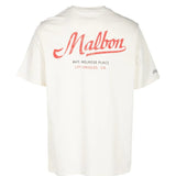 Tan t-shirt, back view