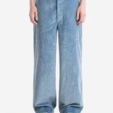 Blue pants, full body view