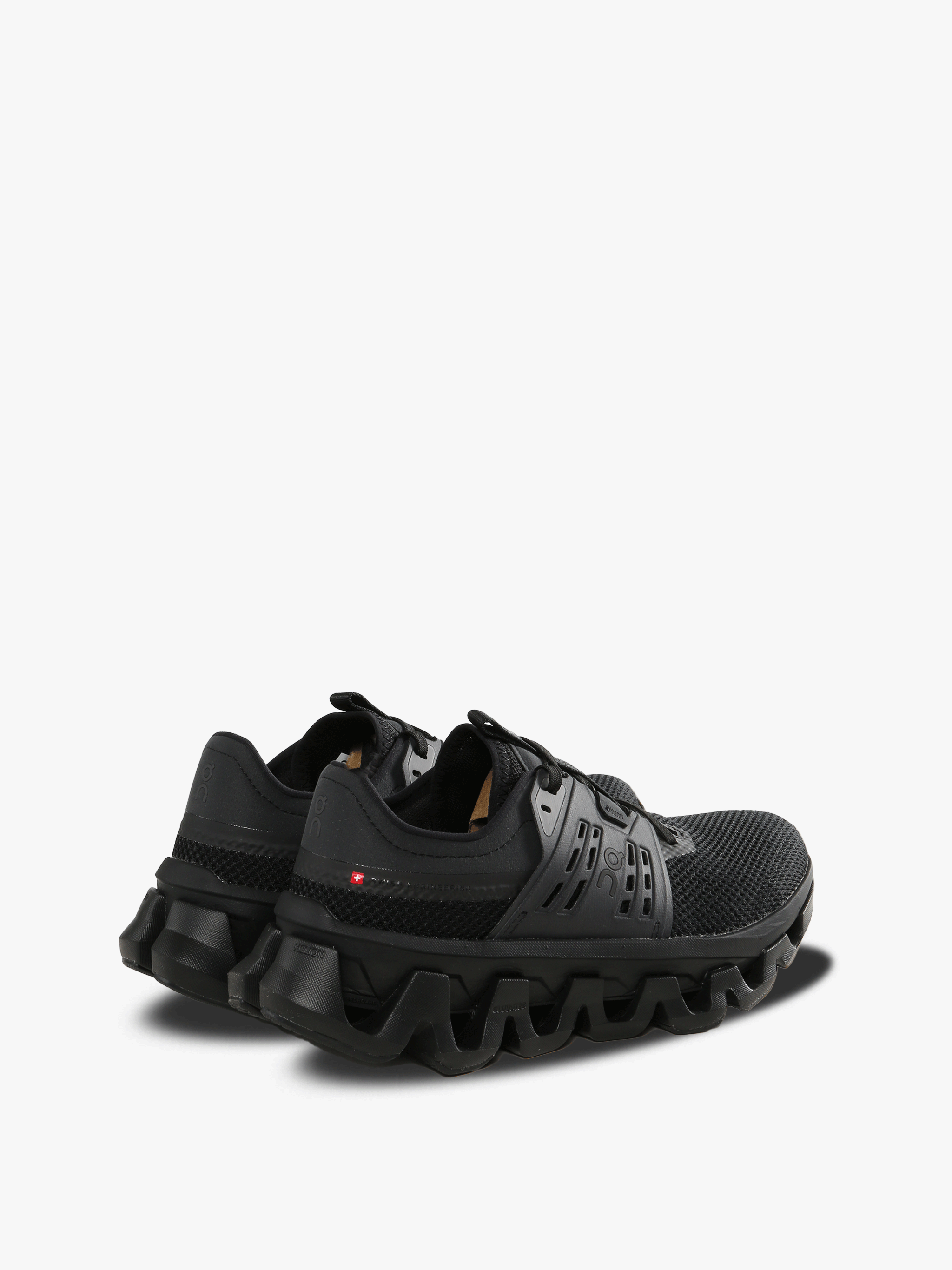 Black sneakers, back view
