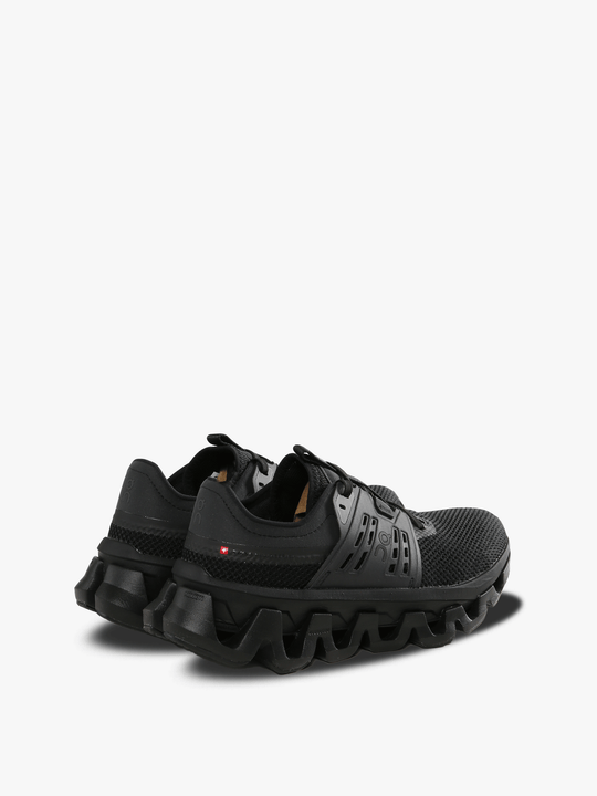 Black sneakers, back view