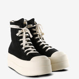 Black sneaker, front view