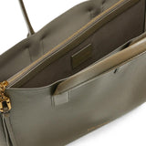 Tan bag, front view