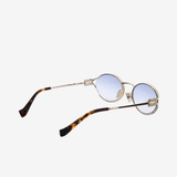 Blue eyewear, front view