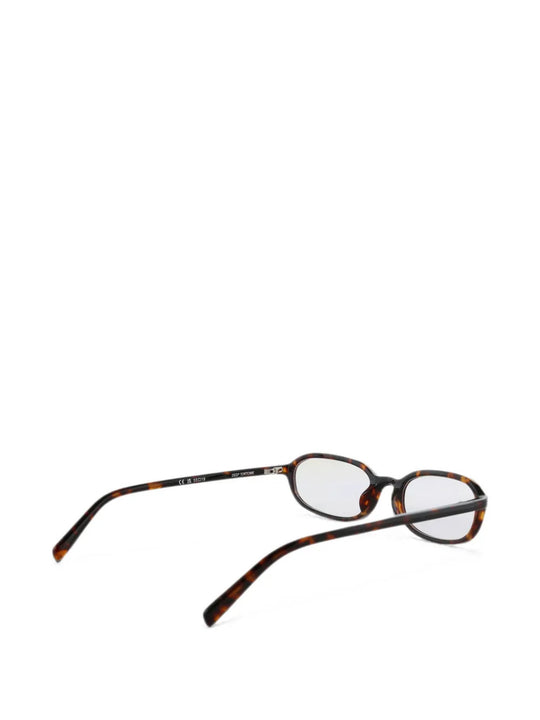 Brown eyewear, front view