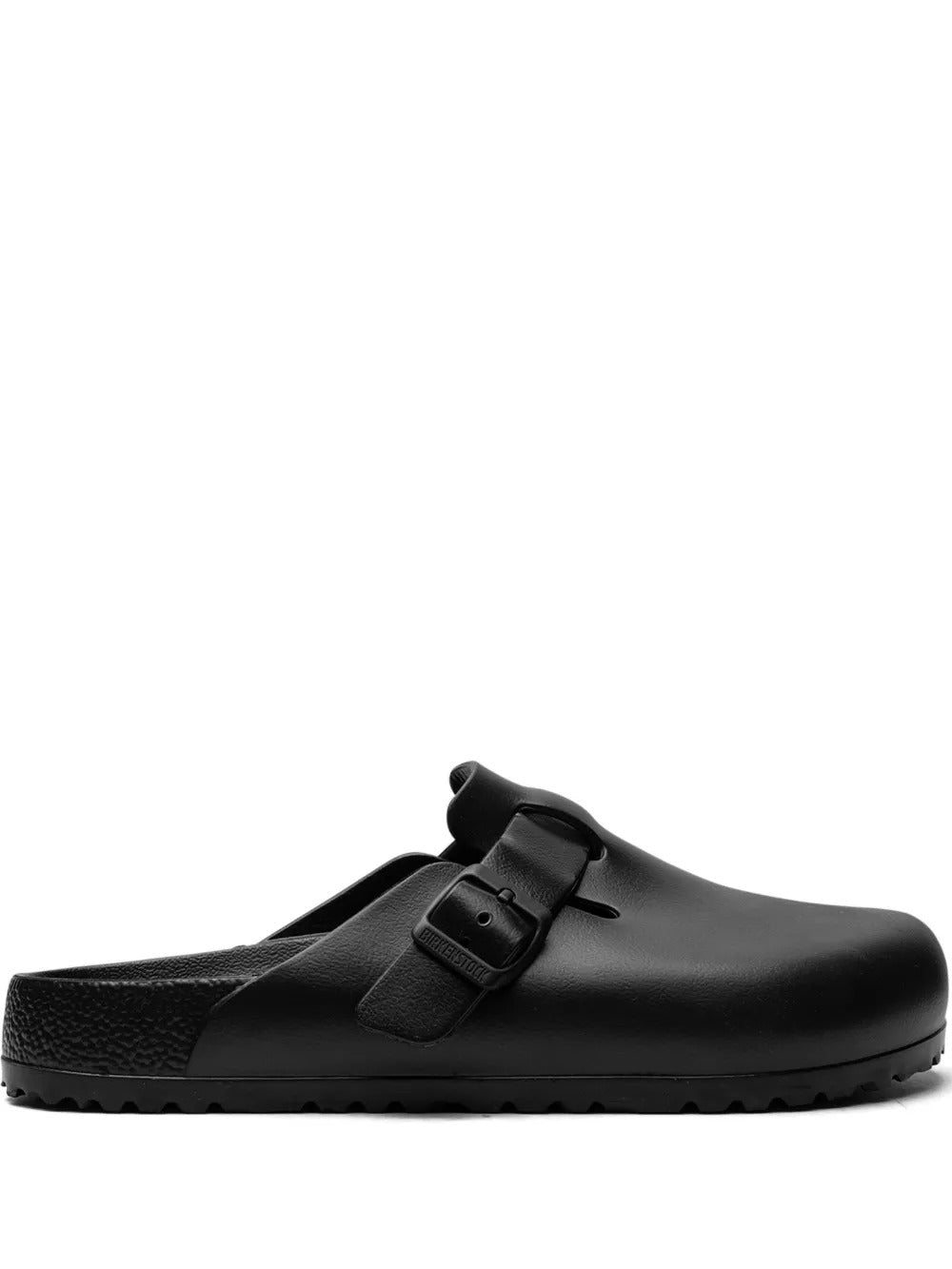 Black sandal, front view