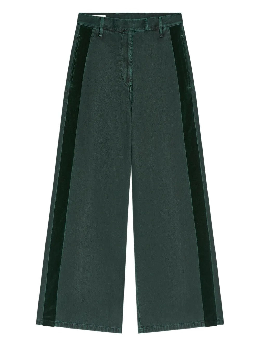 Green pants, front view