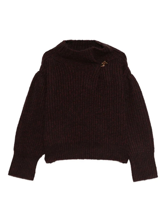 Red sweater, front view