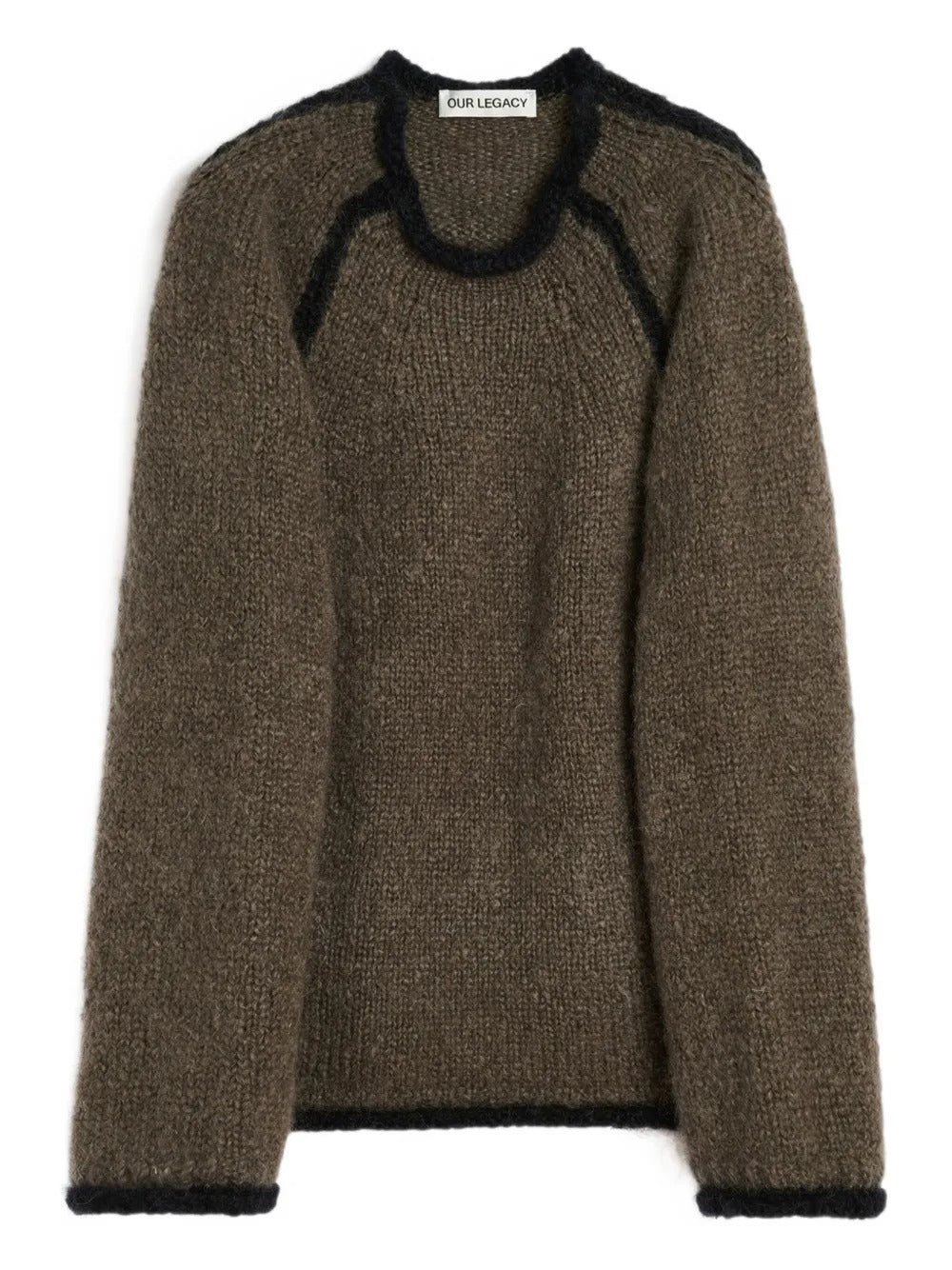 Brown sweater, front view
