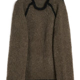 Brown sweater, front view