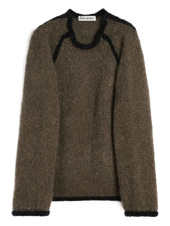 Brown sweater, front view