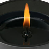 Close up of candle, showing texture of the limonene fabric