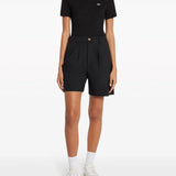 Black T-shirt, full body view