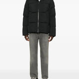 Black coat, front view