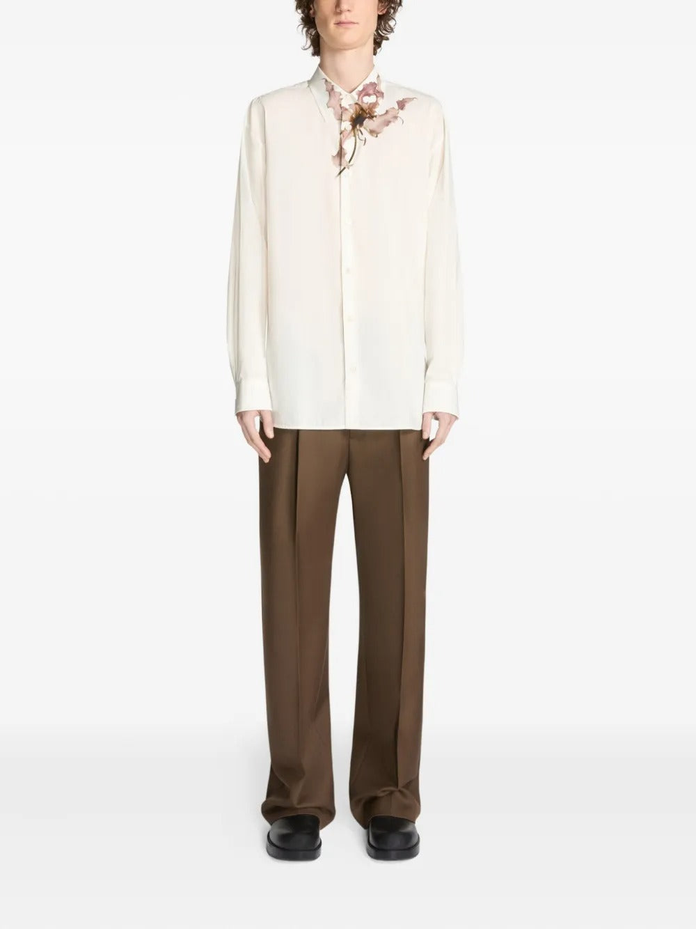 White shirt, full body view