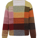 Yellow sweater, back view