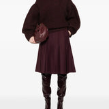 Red sweater, full body view