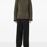 Brown sweater, full body view