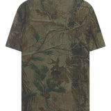 Green t-shirt, back view