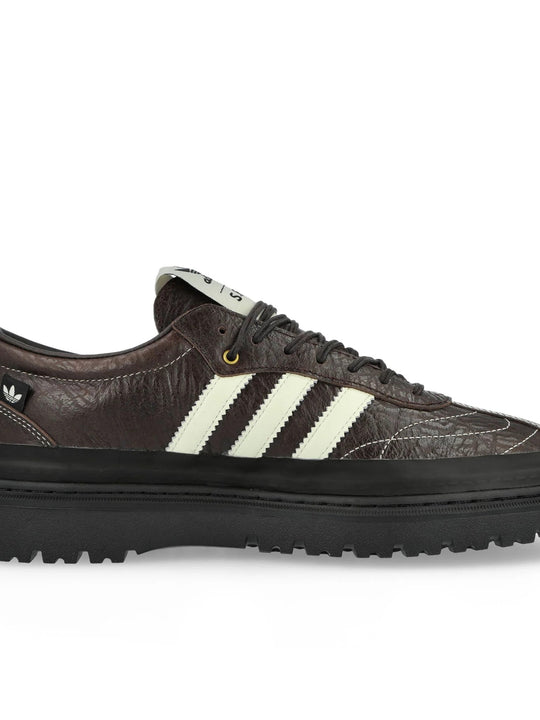 Brown shoes, side view