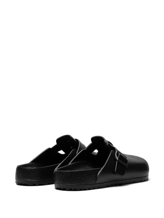 Black sandal, back view