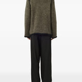 Brown sweater, full body view