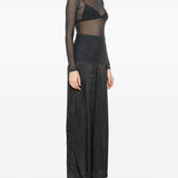 Black top, full body view