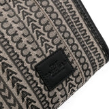 Close up of the black bag, showing texture of the cotton fabric