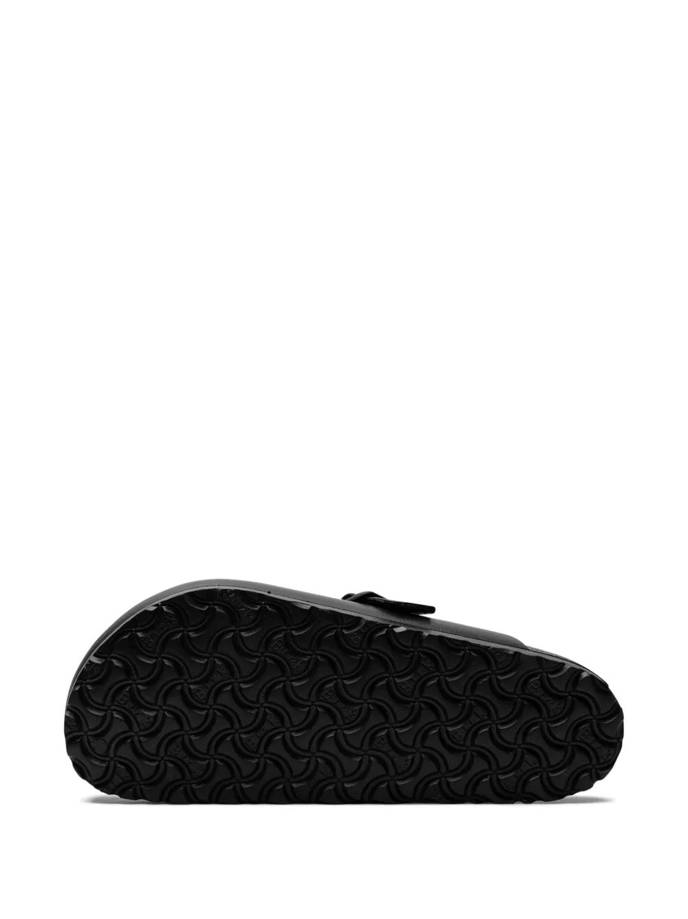 Black sandal, bottom view