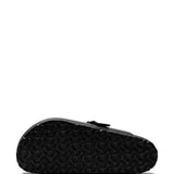Black sandal, bottom view