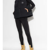 Black vest, full body view