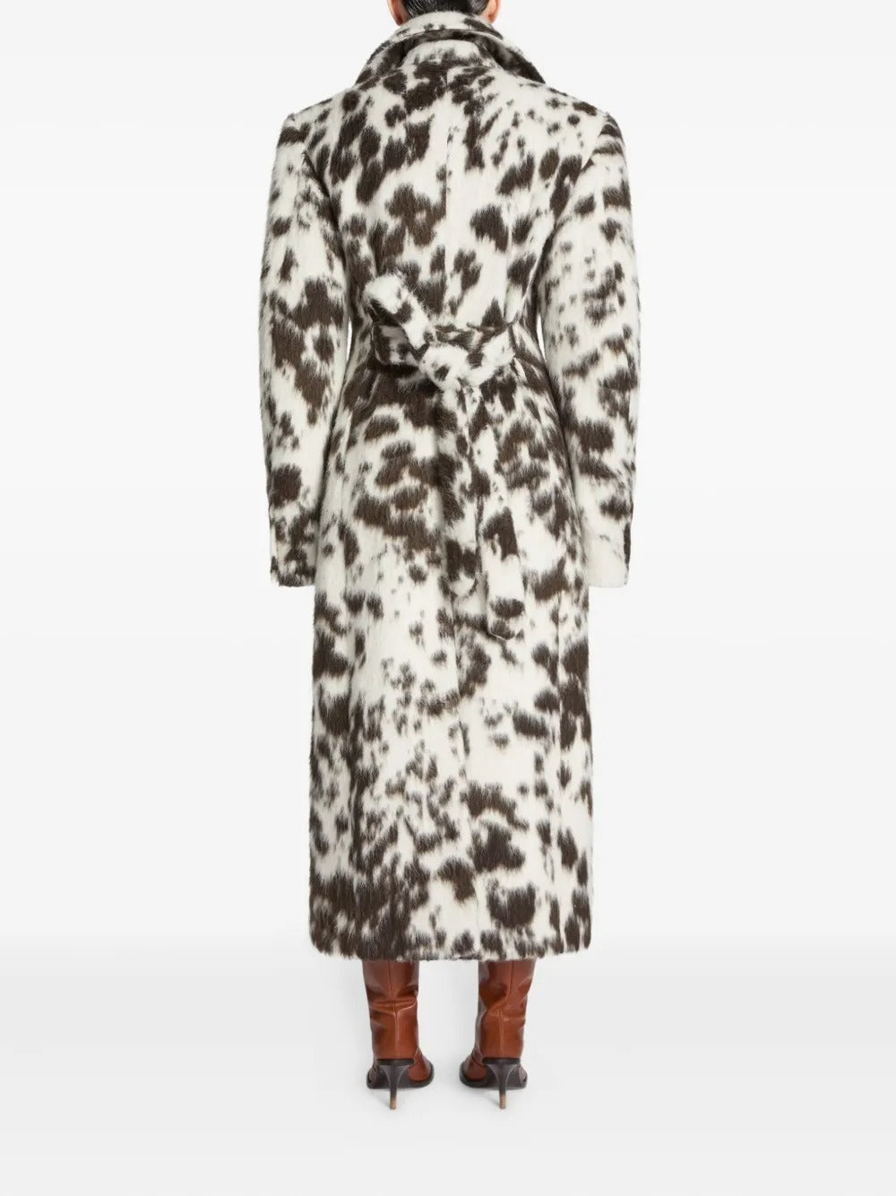 Brown coat, full body view