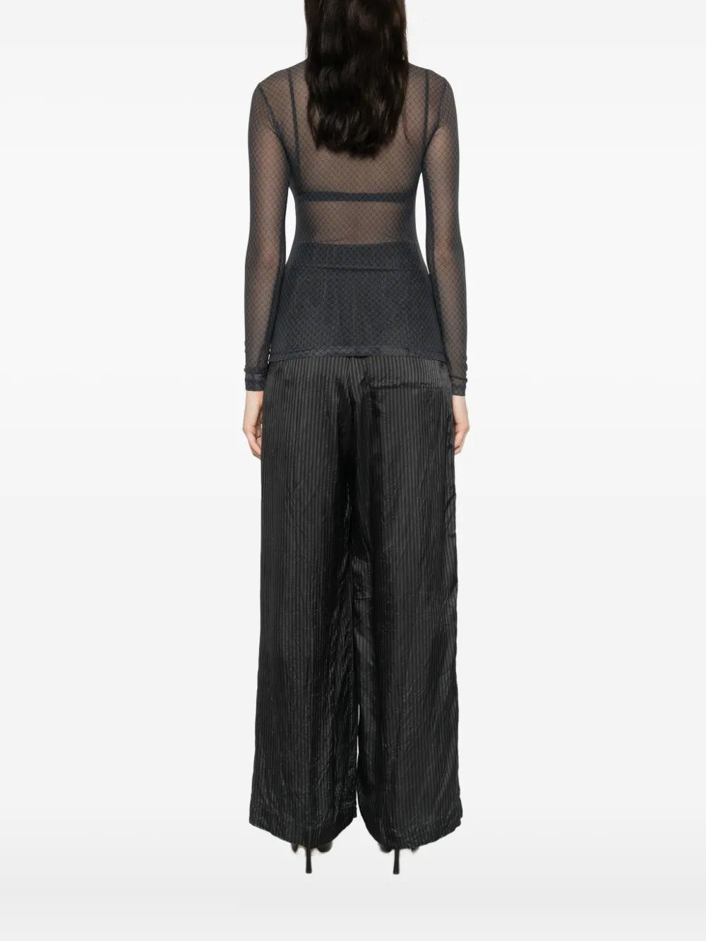 Black top, full body view