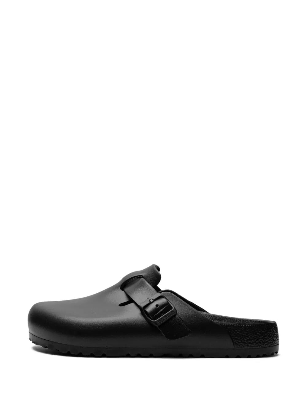 Black sandal, front view