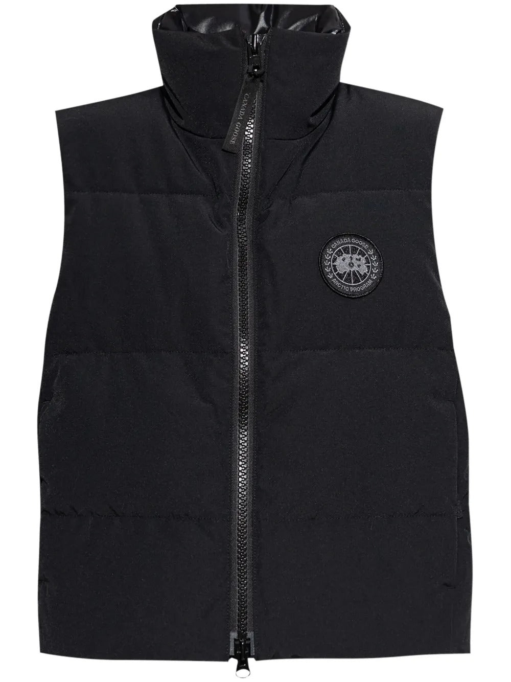 Black vest, front view