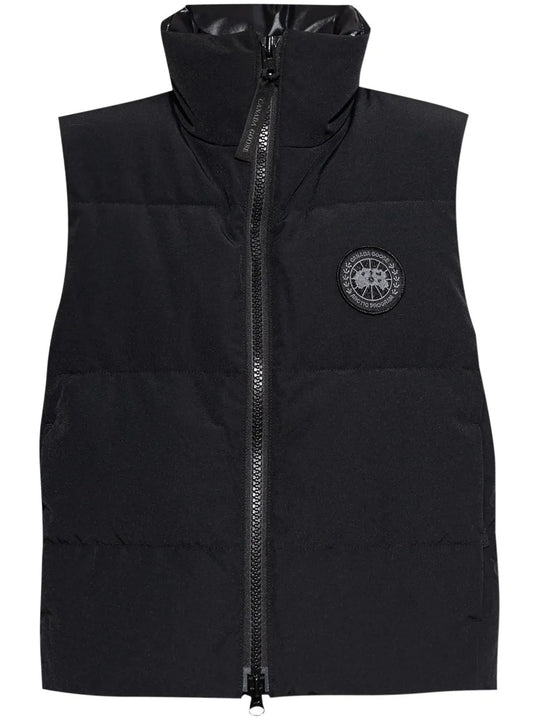 Black vest, front view